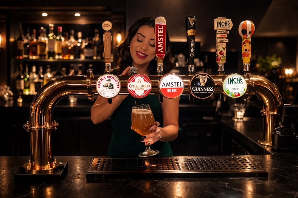 Behind the bar