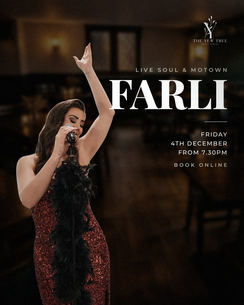 Farli live, Friday 4 December at The Yew Tree