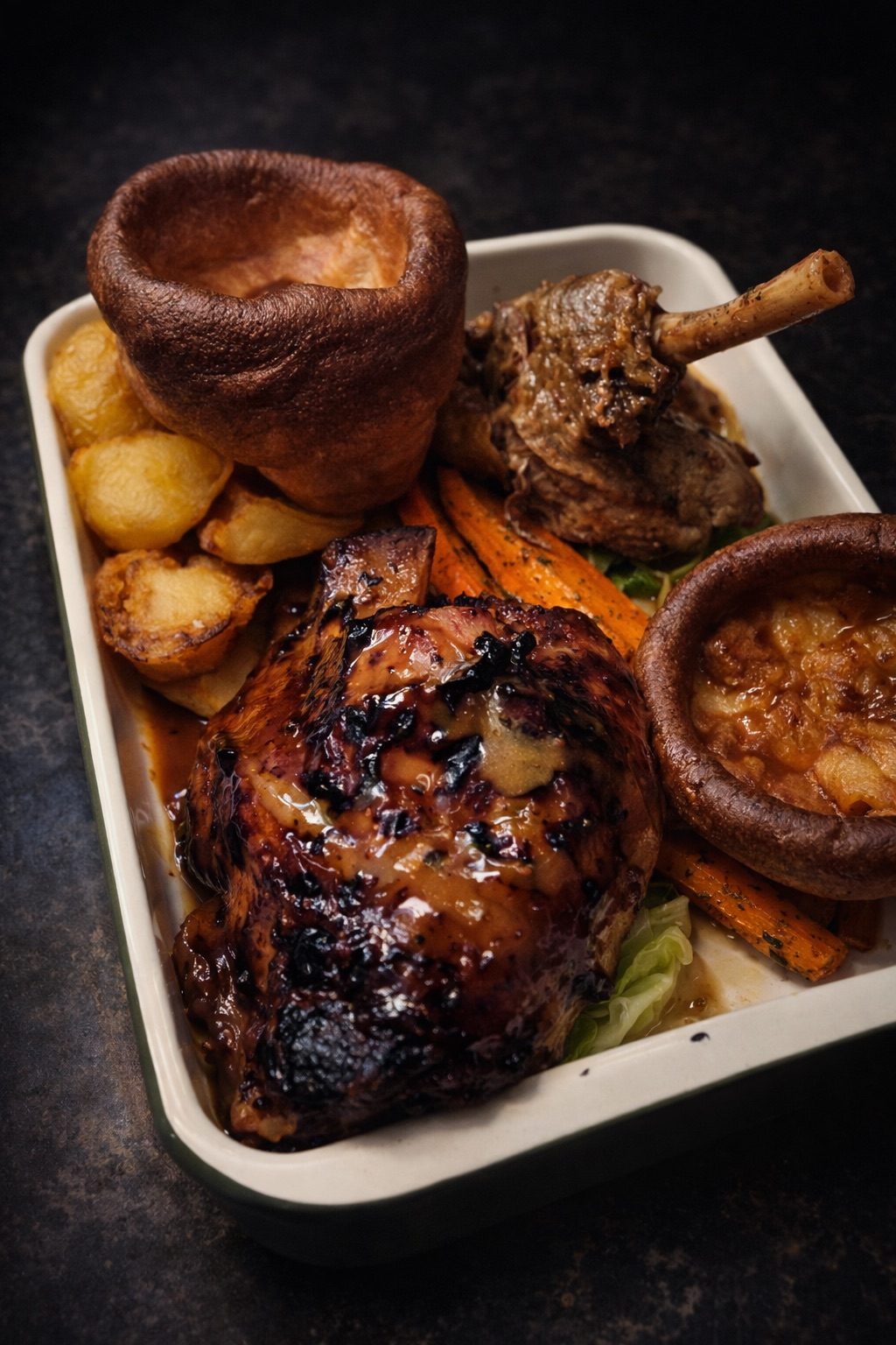 A table laid for dinner at The Yew Tree
